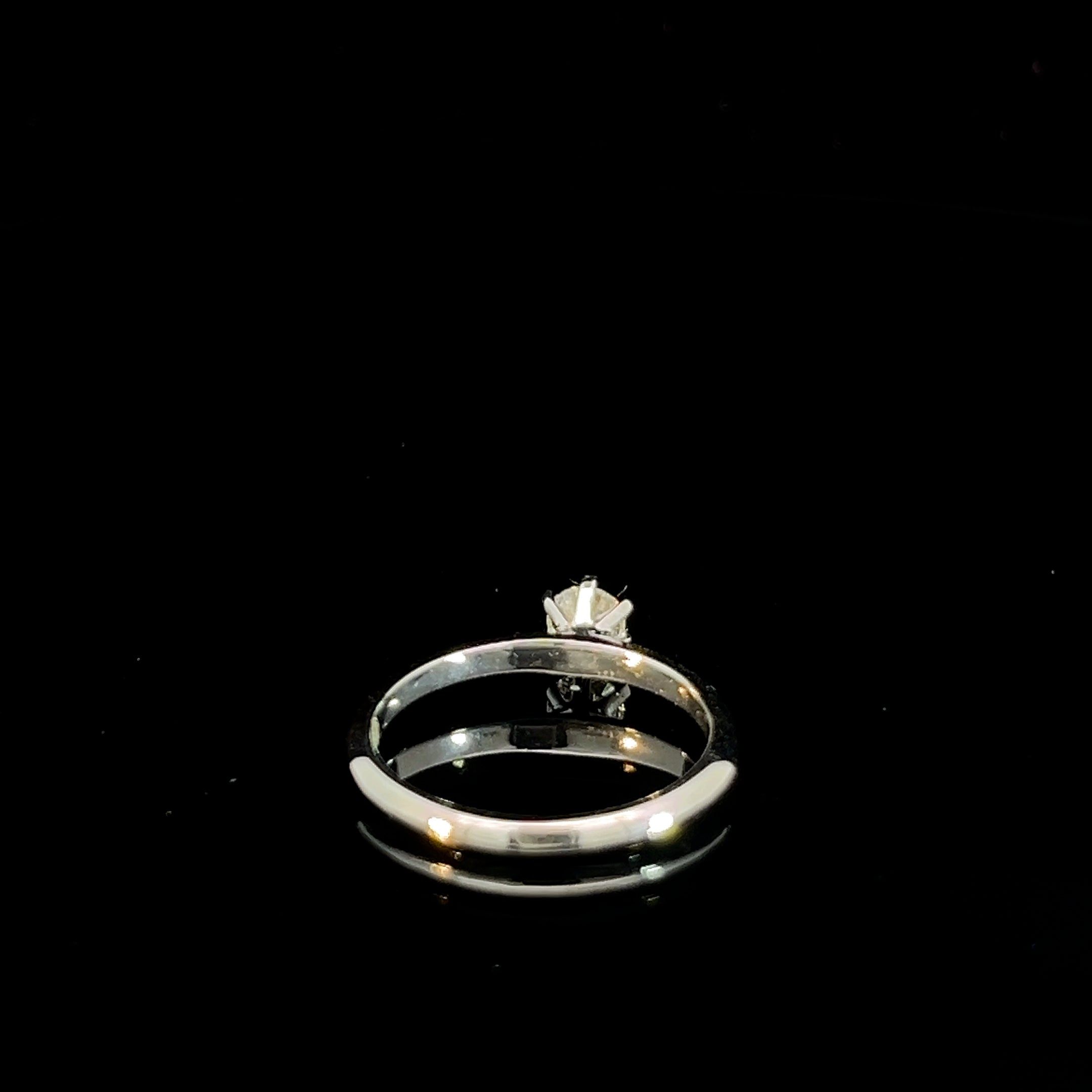 Anillo Solitario Diamante 0,30 cts - Oro Blanco