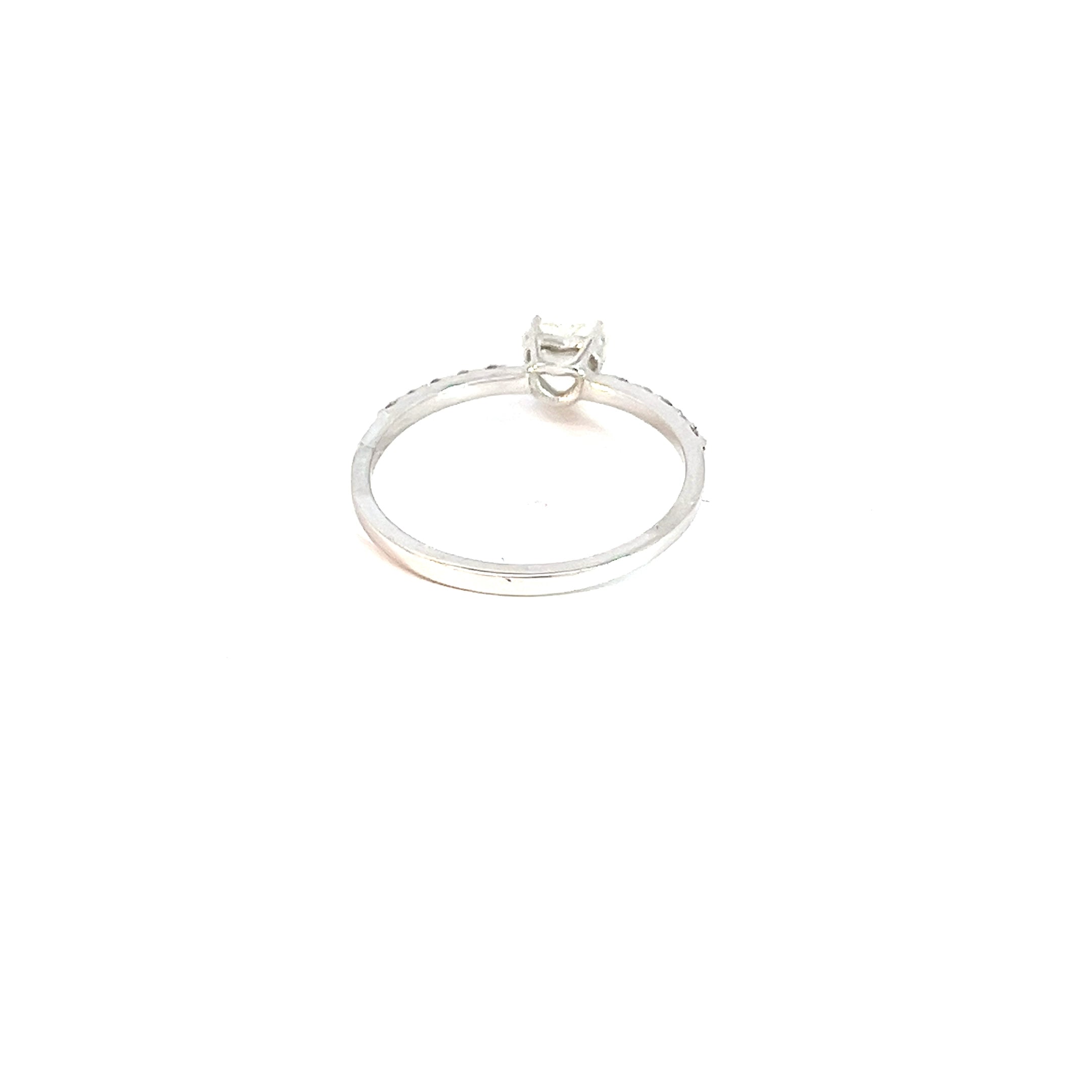 Anillo Diamante Corazón 0,47 cts- Oro Blanco