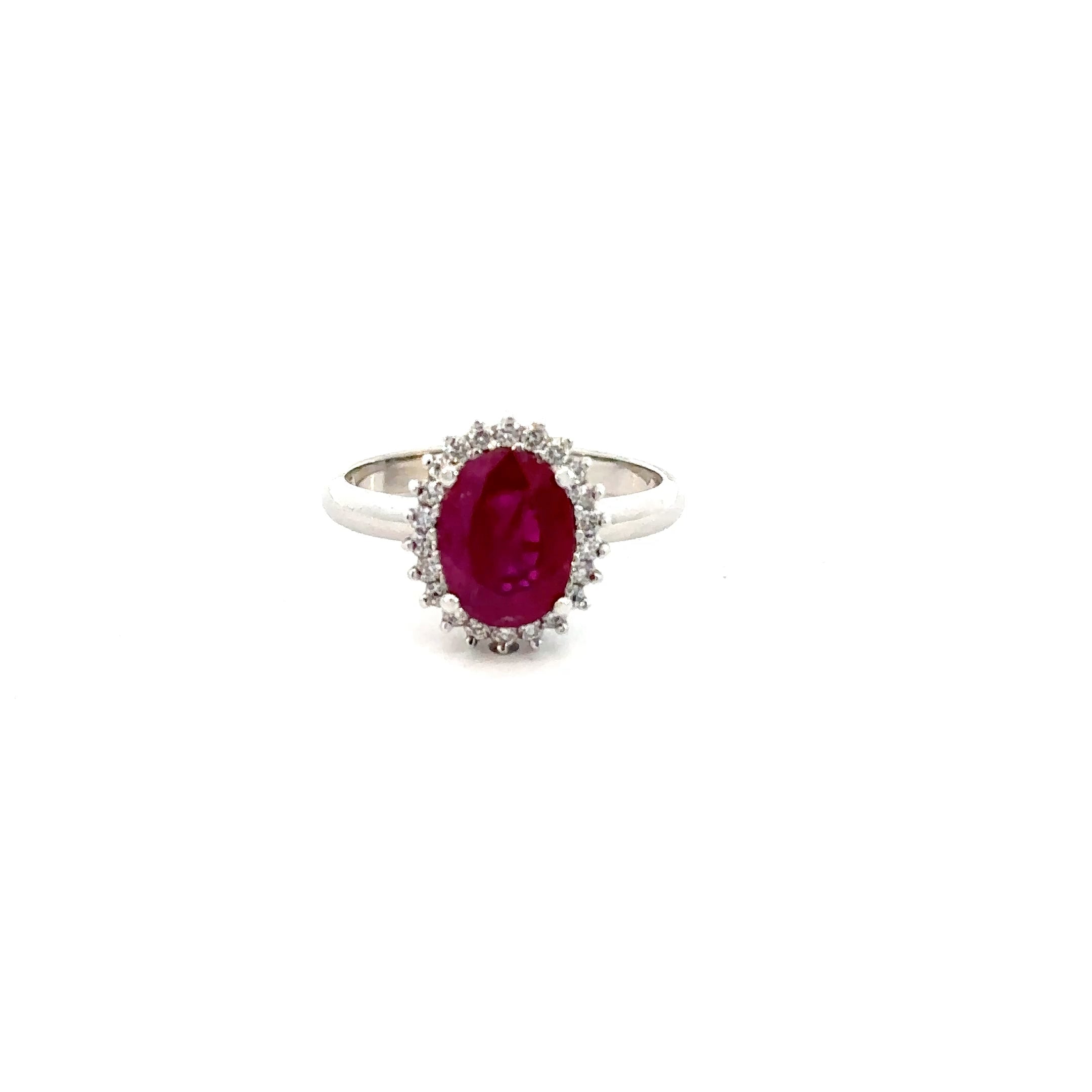 Anillo Lady Di Rubí 1,95 Cts