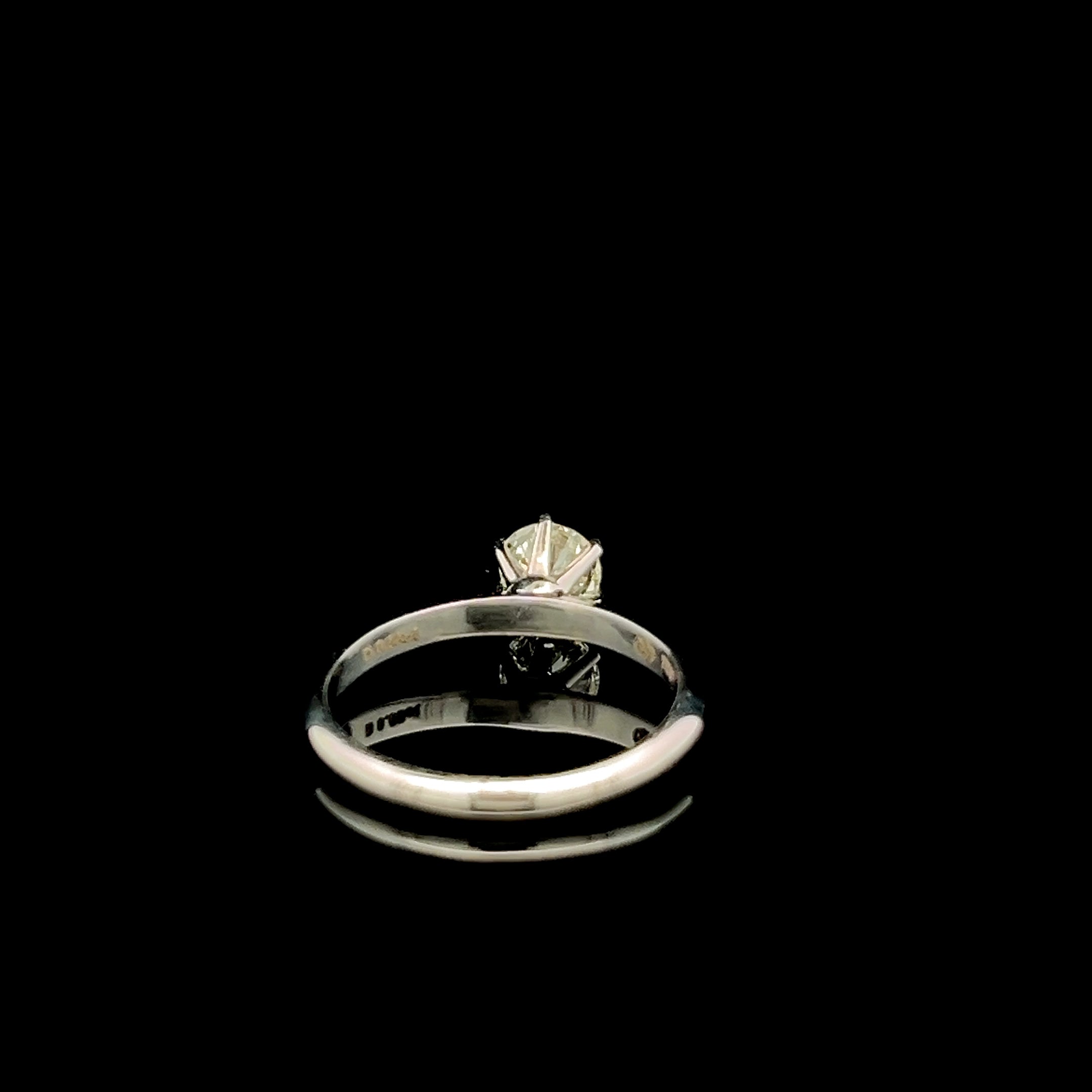 Anillo Solitario Diamante 0,55 cts- Oro Blanco